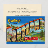 Ankündigung von Portland Maine Moving (Vorne/Hinten)