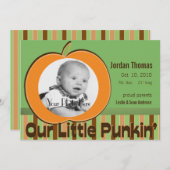 Ankündigung von Pumpkin-Foto (Vorne/Hinten)