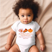 Ankündigung von Pumpkin Gewürz Großeltern Schwange Baby Strampler