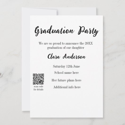 Ankündigung von QR-Abschluss (Rückseite)