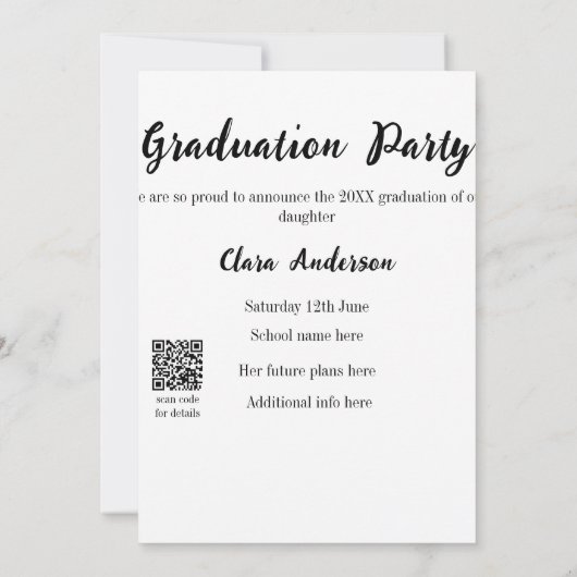 Ankündigung von QR-Abschluss (Rückseite)