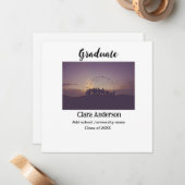 Ankündigung von QR-Abschluss (Vorderseite/Rückseite Beispiel)