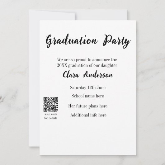 Ankündigung von QR-Abschluss (Rückseite)