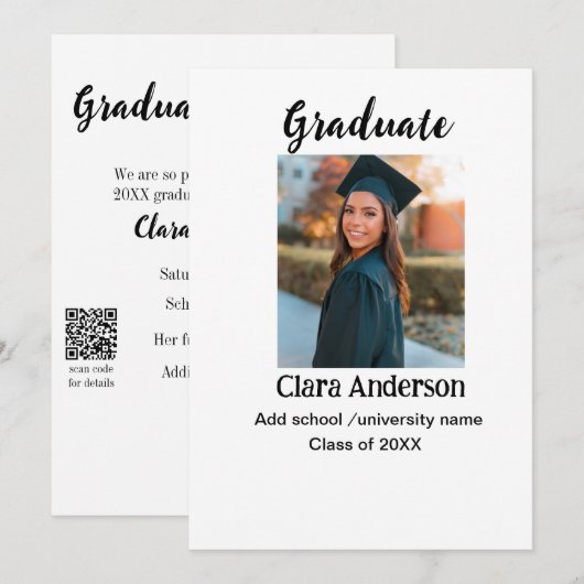 Ankündigung von QR-Abschluss (Vorne/Hinten)