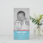 Ankündigung von Race Car Birth (Stehend Vorderseite)