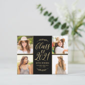 Ankündigung von Radiant Grad Abschluss Postkarte (Stehend Vorderseite)