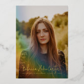 Ankündigung von Rainbow Foto Abschluss (Vorderseite)