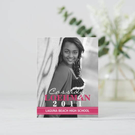 Ankündigung von Raspberry Custom Foto Abschluss (Stehend Vorderseite)