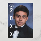 Ankündigung von Real Foil Silver Abschluss Foto (Vorderseite)