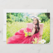 Ankündigung von Red and Gold Abschluss Foto (Rückseite)