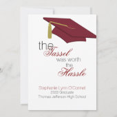 Ankündigung von Red and Gold Foto Abschluss (Rückseite)