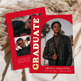 Ankündigung von Red Arch Foto Foil Abschluss