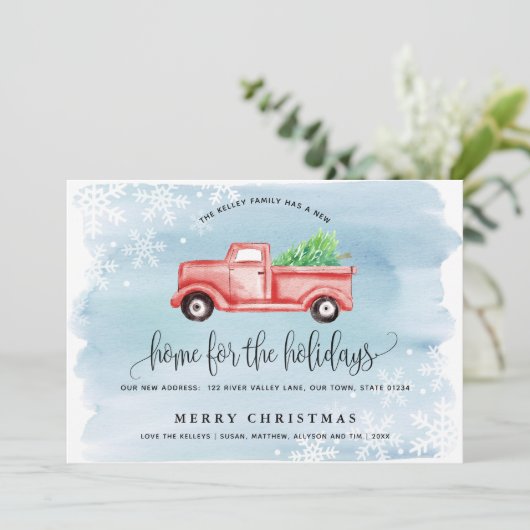 Ankündigung von Red Farmhouse Truck Moving (Stehend Vorderseite)