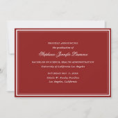 Ankündigung von Red Formal Abschluss (Vorderseite)