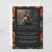 Ankündigung von Red Poppy Moody Foto Beerdigung (Vorderseite)