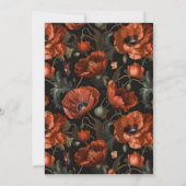 Ankündigung von Red Poppy Moody Foto Beerdigung (Rückseite)