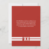 Ankündigung von Red Sporty Foto Abschluss (Rückseite)