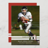 Ankündigung von Red Sporty Foto Abschluss (Vorne/Hinten)