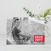 Ankündigung von Red Tab Abschluss (Stehend Vorderseite)