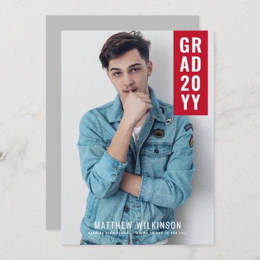 Ankündigung von Red Tab Abschluss (Vorne/Hinten)