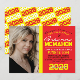 Ankündigung von Red & Yellow Abschluss Foto