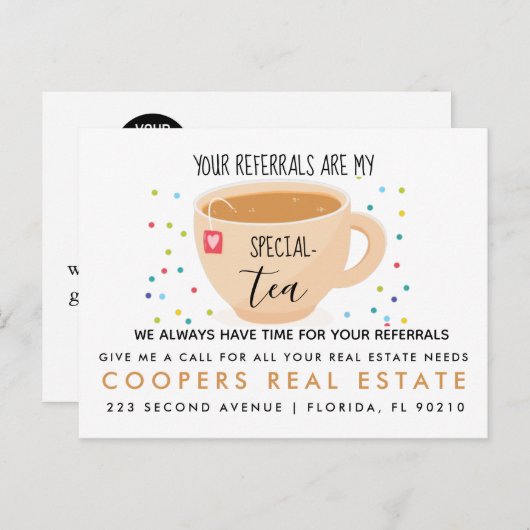 Ankündigung von Referenzen für echtes Anwesen (Vorne/Hinten)