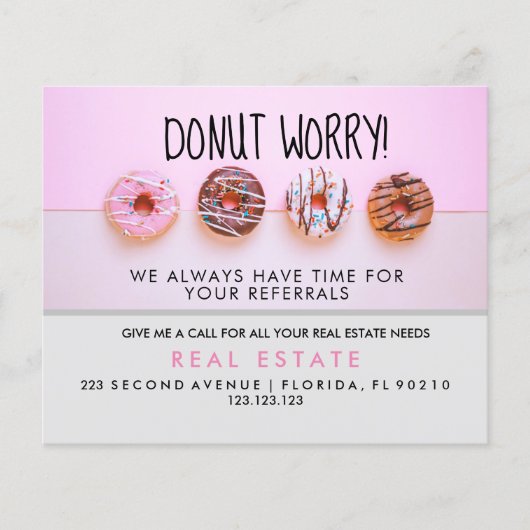 Ankündigung von Referenzen für reales Anwesen Flyer (Vorne)