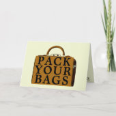 Ankündigung von Reiserouten Vintage Trunk-Vorlage (Vorderseite)