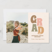 Ankündigung von Retro-Abschlüssen mit Foto (Vorderseite)