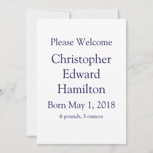 Ankündigung von Retro Blue Baby (Rückseite)