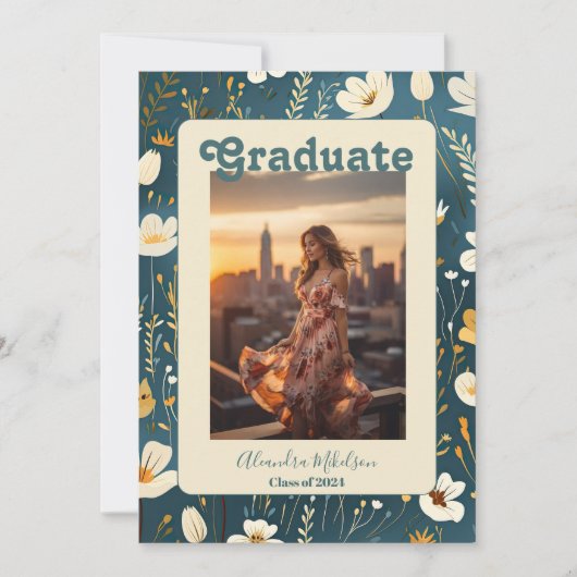 Ankündigung von Retro Boho Abschluss (Vorderseite)