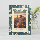 Ankündigung von Retro Boho Abschluss (Stehend Vorderseite)