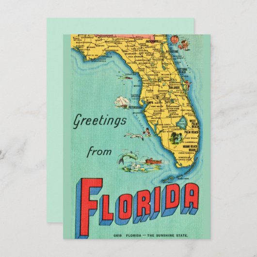 Ankündigung von Retro Florida Map Moving (Vorne/Hinten)