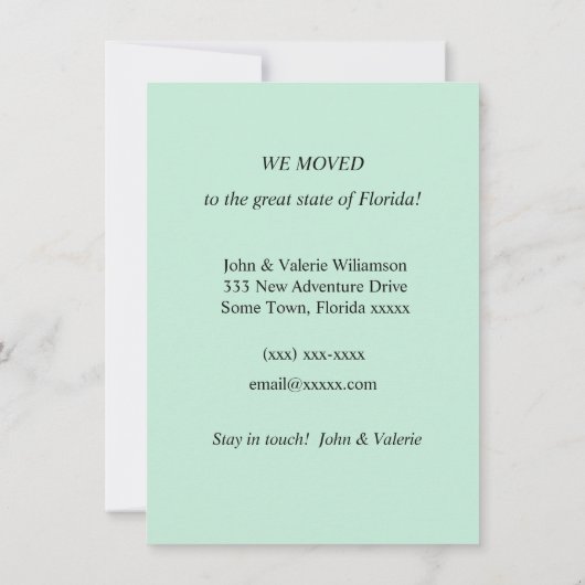 Ankündigung von Retro Florida Map Moving (Rückseite)