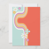 Ankündigung von Retro Hippie Graduate Foto (Rückseite)