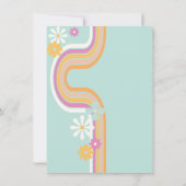 Ankündigung von Retro Hippie Graduate Foto (Rückseite)