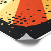 Ankündigung von Retro Music Party Flyer Poster (Ecke)