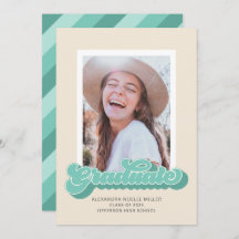 Ankündigung von Retro Vibes (Green) Foto Abschluss