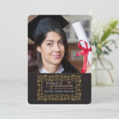 Ankündigung von Rich Gold Frame Foto Abschluss (Stehend Vorderseite)