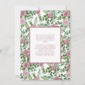 Ankündigung von Rosa Foto Abschluss (Rückseite)