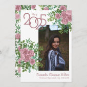 Ankündigung von Rosa Foto Abschluss (Vorne/Hinten)