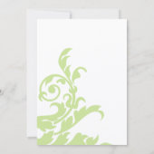 Ankündigung von Rosa-Grün-Swirl-Abschluss (Rückseite)