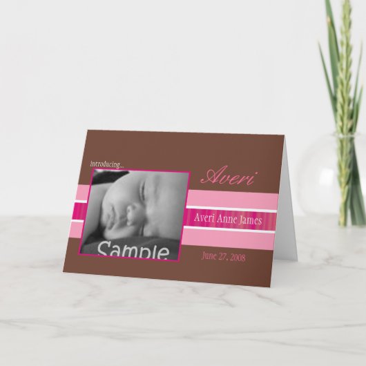 Ankündigung von Rosa Ribbon (Vorderseite)