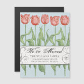 Ankündigung von Rosa Tulip Frühjahrsflorenbewegung (Vorne/Hinten)