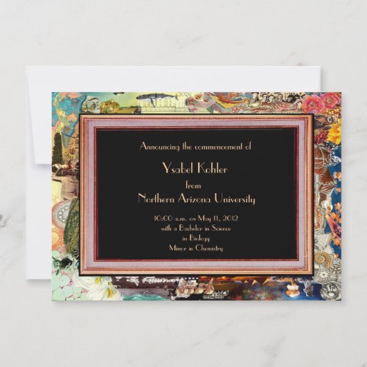 Ankündigung von Rosalind franklin Abschluss (Rückseite)