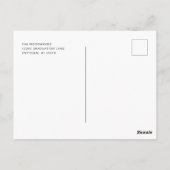 Ankündigung von Rose Gold Foto Abschluss Postkarte (Rückseite)