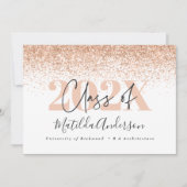 Ankündigung von Rose-Gold-Multi-Foto-Abschluss (Vorderseite)