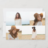 Ankündigung von Rose-Gold-Multi-Foto-Abschluss (Rückseite)