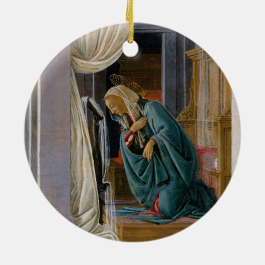 Ankündigung von Sandro Botticelli Keramik Ornament (Hinten)