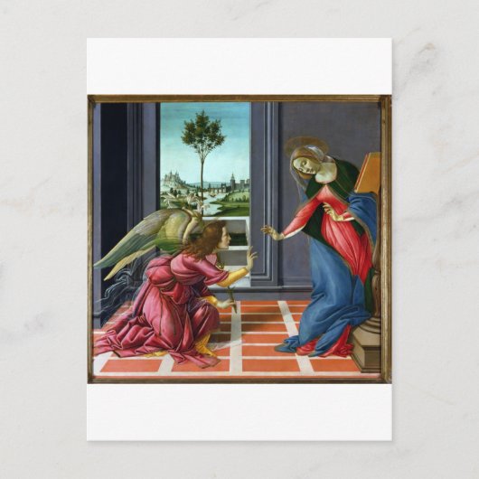 Ankündigung von Sandro Botticelli Postkarte (Vorderseite)